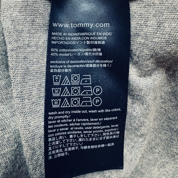 Tommy Hilfiger, T-Shirt Dress, Medium, Gray - Picture 4 of 8